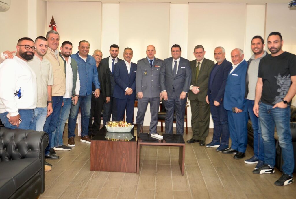 العميد عماد الجمل إستقبل المحامي حسن عفيف كشلي على رأس وفد من أبناء بيروت وفد من أبناء بيروت هنأ العميد الجمل